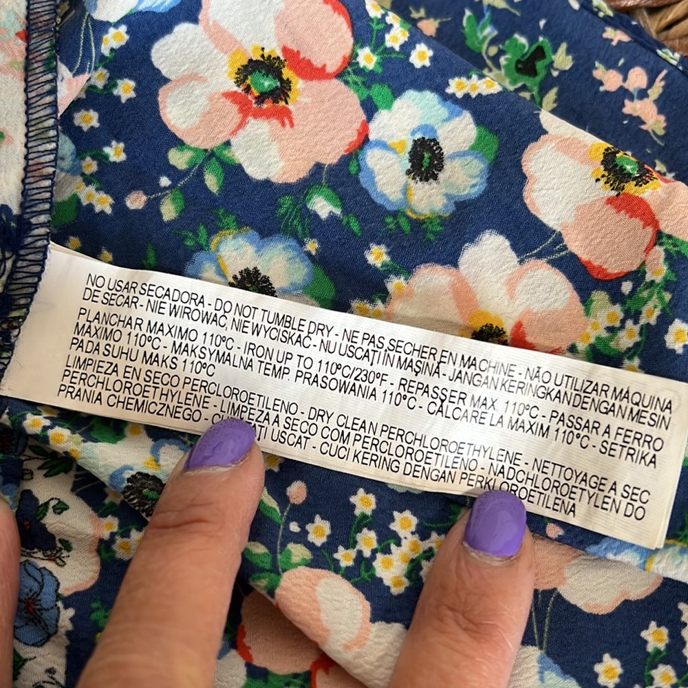 Zara Basic Collection Floral Patchwork Cold Shoul… - image 5